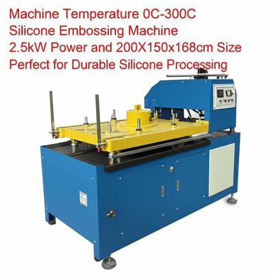 Harga yang bagus Mesin Suhu 0C-300C Mesin Embossing Silikon 2.5kW Daya dan 200X150x168cm Ukuran Sempurna untuk Pengolahan Silikon tahan lama on line