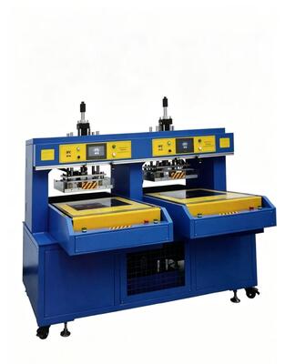 Harga yang bagus KY-0205 Mesin Embossing Garment Hidrolik Dual Head dengan Kontrol Suhu yang Tepat, Tekanan yang Bisa Disesuaikan, dan Panel Kontrol Digital on line